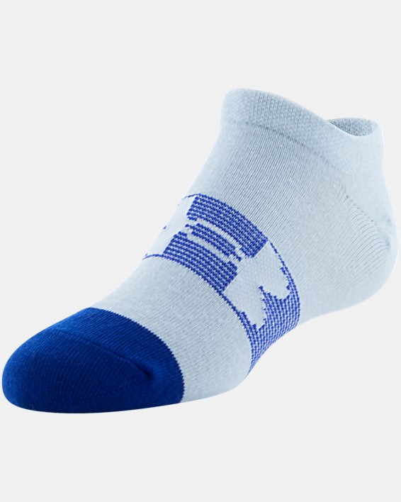 Boys' UA Essential Lite No-Show Socks 6-Pack, Blue, pdpMainDesktop image number 7